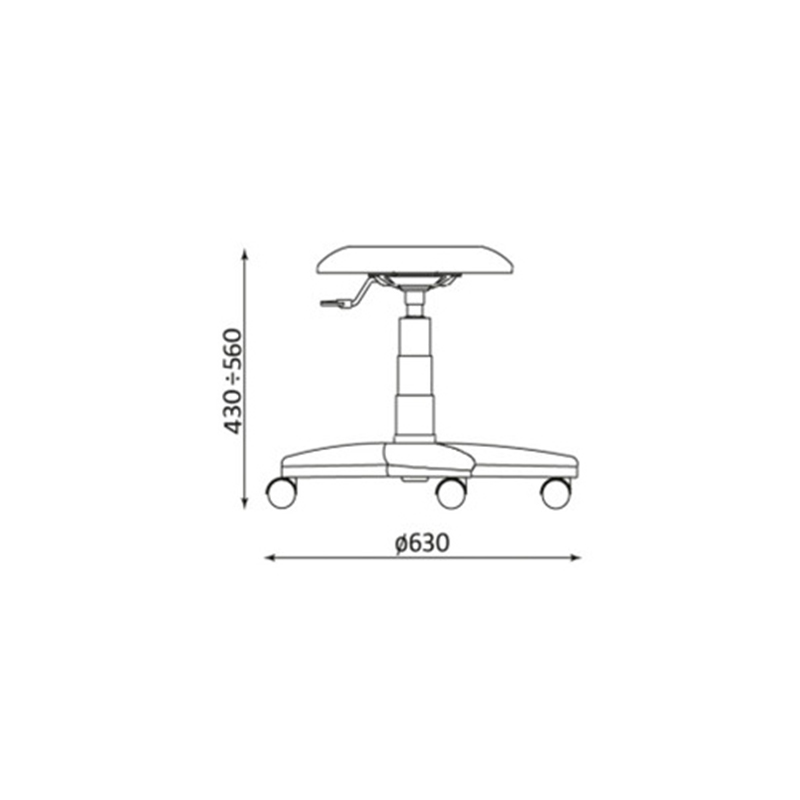 Работен офис стол Lift черен Nowy Styl